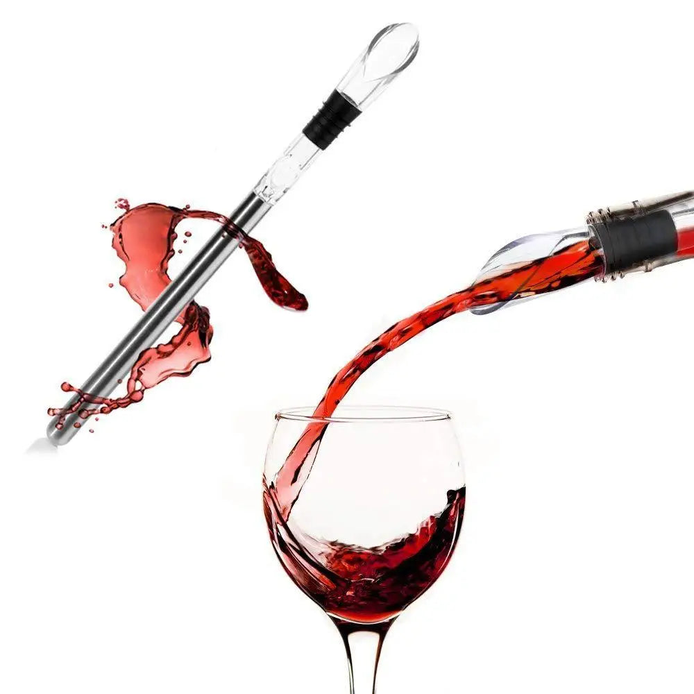 Ice Wine Chiller Rushed Ice Bucket Stainless Steel Barware Wine Pourer Bottle Stick Rapid Iceless Perfect Kitchen Bar Accessorie