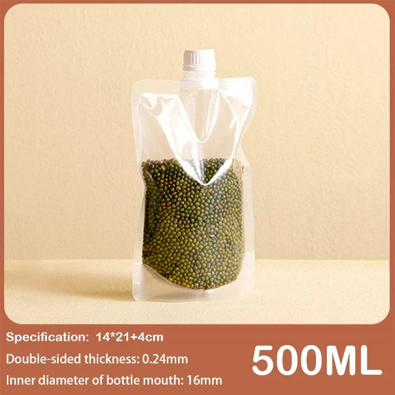 Food Storage Bags for Grains Cereals Kitchen Suction Nozzle Sealed Packaging Moisture Proof Reusable Fresh Keeping Organizer Bag